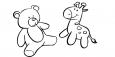Dibujos de Animales de peluche para colorear e imprimir