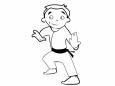 Niño haciendo Karate