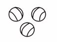Dibujos de Pelotas de tenis para colorear e imprimir