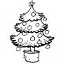 Dibujos de Árbol de Navidad para colorear e imprimir