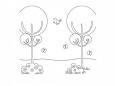 Dibujos de Árboles en primavera para colorear e imprimir
