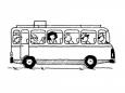 Dibujos de Autobús para colorear e imprimir