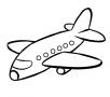 Dibujos de Avión de pasajeros para colorear e imprimir