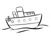 Dibujos de Barco con ancla para colorear e imprimir