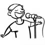 Dibujos de Cantante para colorear e imprimir