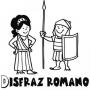 Dibujos de Carnaval: disfraz de romano para colorear e imprimir