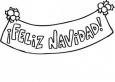Dibujos de Cartel de Feliz Navidad para colorear e imprimir