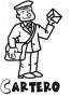 Dibujos de Cartero para colorear e imprimir