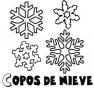Dibujos de Copos de nieve para colorear e imprimir