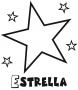 Dibujos de Estrella y estrellitas para colorear e imprimir