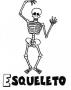 Dibujos de Esqueleto para colorear e imprimir