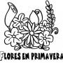 Dibujos de Flores en primavera para colorear e imprimir