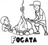 Dibujos de Fogata para colorear e imprimir