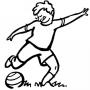 Dibujos de Futbolista para colorear e imprimir