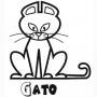 Dibujos de Gato para colorear e imprimir
