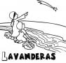 Dibujos de Lavanderas mirando la Estrella de Oriente para colorear e imprimir
