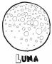 Dibujos de Luna para colorear e imprimir