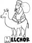 Dibujos de Melchor para colorear e imprimir