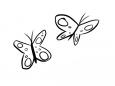 Dibujos de Mariposas volando para colorear e imprimir