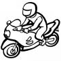 Dibujos de Motorista para colorear e imprimir