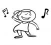 Dibujos de Niña bailando para colorear e imprimir