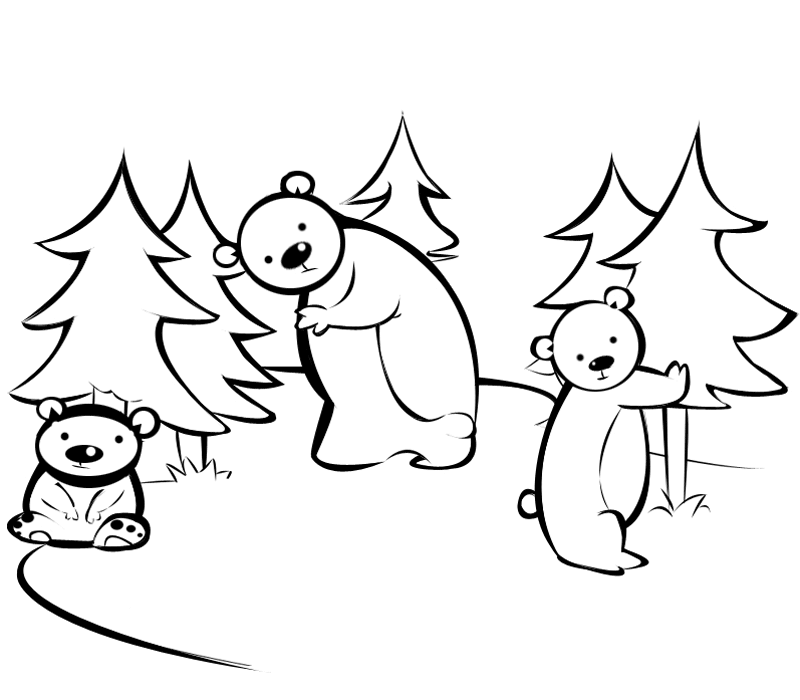 Animalitos pequeños en el bosque para colorear - Imagui