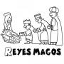 Dibujos de Ofrenda Reyes Magos para colorear e imprimir