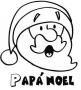 Dibujos de Papá Noel asombrado para colorear e imprimir
