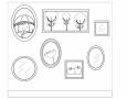 Dibujos de Pared decorada para colorear e imprimir