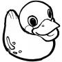 Dibujos de Patito de goma para colorear e imprimir
