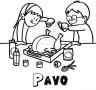 Dibujos de Pavo para colorear e imprimir
