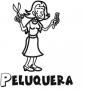 Dibujos de Peluquera para colorear e imprimir
