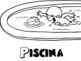 Dibujos de Piscina para colorear e imprimir