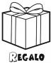 Dibujos de Regalo para colorear e imprimir