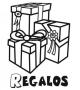 Dibujos de Regalos para colorear e imprimir