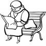 Dibujos de Señora leyendo para colorear e imprimir