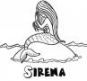 Dibujos de Sirena para colorear e imprimir