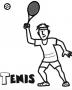 Dibujos de Tenis para colorear e imprimir