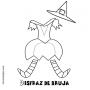 Dibujos de Disfraz de bruja para colorear e imprimir