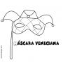 Dibujos de Máscara veneciana para colorear e imprimir