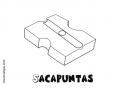 Dibujos de Sacapuntas para colorear e imprimir