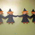 Manualidades infantiles GUIRNALDA DE BRUJAS
