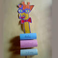 Manualidades infantiles JIRAFA PORTAMENSAJES
