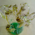 Manualidades infantiles FLOR DE PLáSTICO