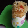 Manualidades infantiles POLLITO EN SU CáSCARA