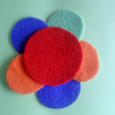 Manualidades infantiles FLOR DE FIELTRO