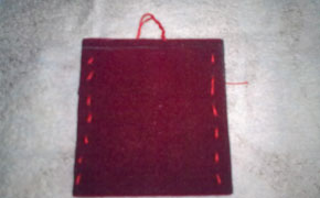 Felt cover for MP3 or mobile phone paso 3