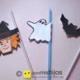Manualidades infantiles STRAWS FOR HALLOWEEN