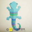 Manualidades infantiles WALL LIZARD ON THE SUN 