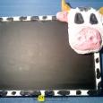 Manualidades infantiles COW BLACKBOARD